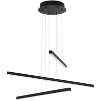 Nova Luce Lior 1-flg. 4183 lm 60 cm schwarz