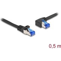 DeLock 80217 Netzwerkkabel Schwarz 0,5 m Cat6a S/FTP (S-STP)