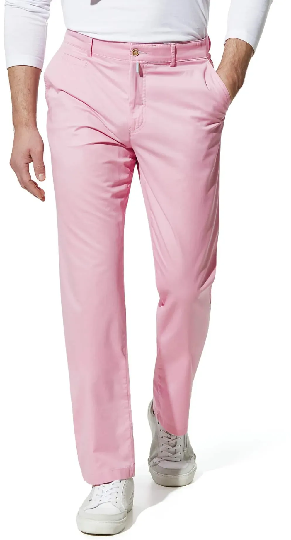 Walbusch Herren Ultraleicht Chino Rosa