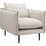 INOSIGN Sessel »Somba«, mit dickem Keder und eleganter Optik beige