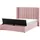 Beliani Polsterbett 140 x 200 cm Rosa