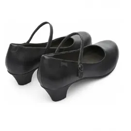 Camper Leder-Pumps in Schwarz | 37