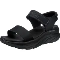 SKECHERS Damen D'LUX Walker New Block Sportsandale, Black Mesh, 39 EU