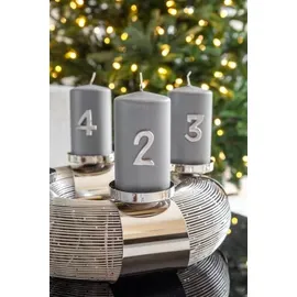 Edzard Kerzenpin, Kerzenstecker Advent, Zahlen 1-4, 4er Set, Höhe cm