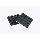 Dynavox Geräte Antivibe-Füße Quadratisch 40 x 40 mm, 4er Set