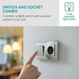 Navaris Doppelsteckdose Grau 2 St.