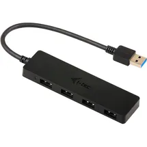 iTEC i-tec USB HUB 4 port USB 3.0 passiv ohne Netzadapter schwarz U3HUB404