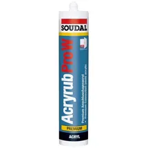 SOUDAL Bauanschlussfugenacryl Acryrub PRO W 15% 310 ml weiß