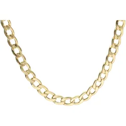 Panzerkette LUIGI MERANO "glanz, Gold 585", gold, Halsketten, Damen, 45cm, Gelbgold 585