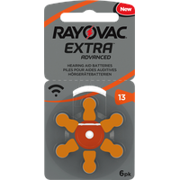 Rayovac Extra Advanced Typ 13 PR48 Hörgerätebatterien im 6er