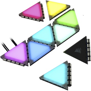 Corsair iCUE LC100 Case Accent Lighting Panels Mini Triangle Expansion Kit,