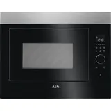 AEG MBE2658DEM, Integriert, Grill-Mikrowelle, 26 l, 900 W, Drehregler, Berührung, Schwarz, Edelstahl - Schwarz/Silber