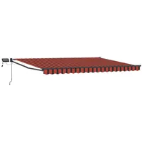 vidaXL Gelenkarmmarkise 4,5 x 3 m braun/orange