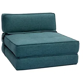 miliboo Schlafsessel Katy Polyester 1-Sitzer 80 x 90 x 90 cm Blau