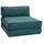 miliboo Schlafsessel Katy Polyester 1-Sitzer 80 x 90 x 90 cm Blau
