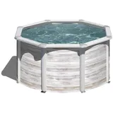 Gre Nordicoptik Rund Pool Ø 240 x 120 cm - 30/100 Poolfolie - 4m3/h Sandfilter
