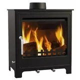 EEK A Kleiner Kaminofen Z08, Externe Zuluft, Holz&Kohle + dauerbrandf. – 8 kW