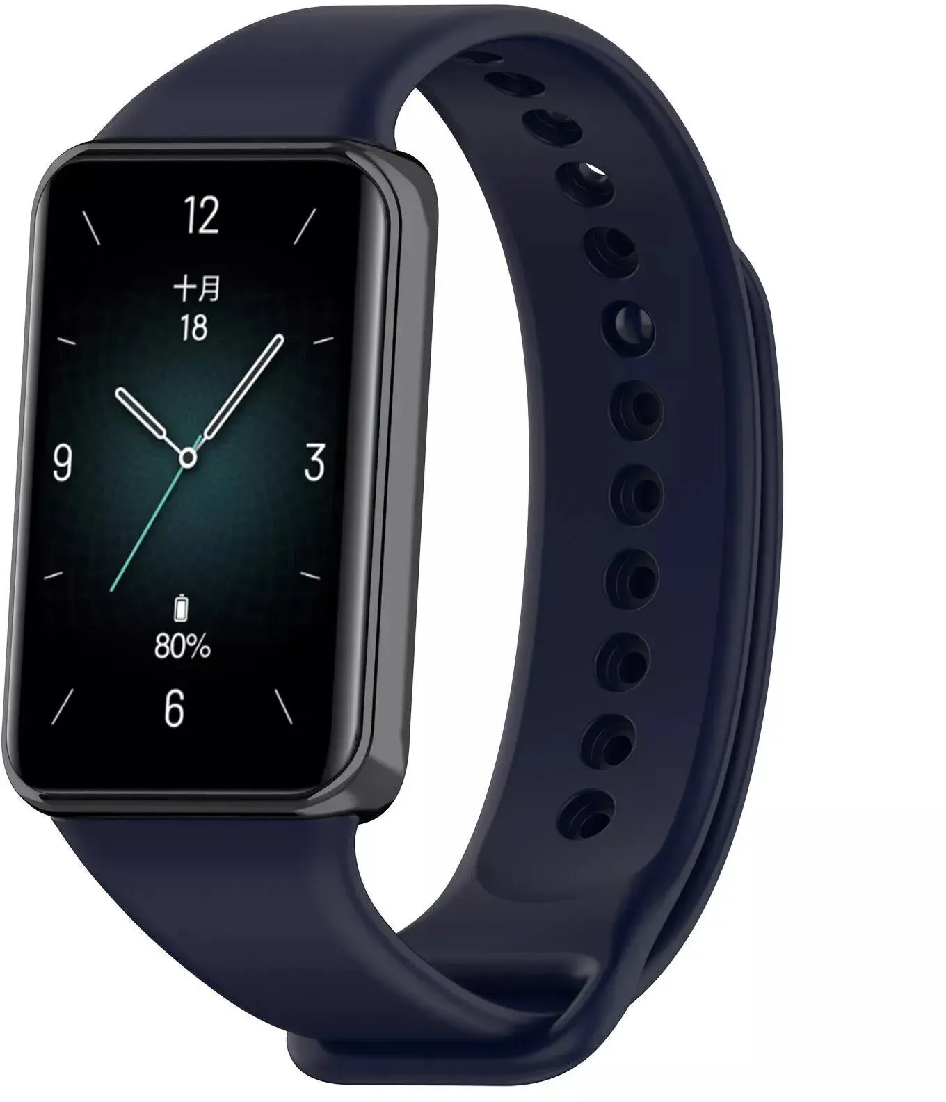 Strap-it Honor Band 10 Armband Silikon für Honor Band 10 - Dunkelblau - Druckknopf Verschluss