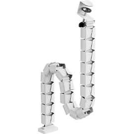 InLine Kabelkanal flexibel höhenverstellbare Tische mit Tischklemme, weiß,