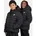 Loose leichte Steppjacke 010 black/black/white S 128-137 cm