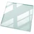Tulup Tischplatte 60 x 60 cm Glas transparent