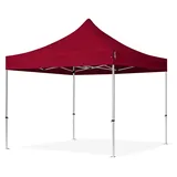 TOOLPORT Faltpavillon 3 x 3 m inkl. Seitenteile Rot