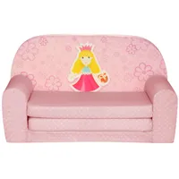 FORTISLINE – Kindersofa Mini ausklappbar 40x78x45cm - Kindersofa für Kinder 2in1 - Kindercouch ausklappbar - Schlafcouch aus Schaumstoff - Abnehmbarer Bezug - Viele Motive