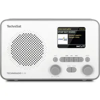TechniSat TECHNIRADIO 6 IR Internet-Radio (Digitalradio (DAB), FM-Tuner, FM-Tuner mit RDS, Internetradio, 3,00 W, Bluetooth, Netzbetrieb, Akkubetrieb, Farbdisplay, DAB+, UKW, Wecker) grau|weiß