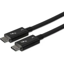 Startech StarTech.com 80cm Passives Thunderbolt 3 Kabel, 40Gbps, 100W PD, 4K/5K Video, Thunderbolt Kabel, Kompatibel mit USB4/DP Alt Mode, Thunderbolt 4, USB 3.2/Typ-C (TBLT34MM80CM) - Black -