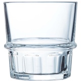 Arcoroc Tumbler-Glas New York, Glas gehärtet, Tumbler Trinkglas stapelbar 250ml Glas gehärtet transparent 6 Stück 250 ml