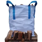 Brennholz-Mix aus Eiche, Birke und Erle | 4 Big Bags von 1,0 SRM | Kaminholz