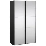 Tvilum Schiebetürenschrank Como 120 x 220 x 0 cm Schwarz