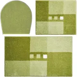 GRUND Badematte Grün 50 x 50 cm mit Ausschnitt