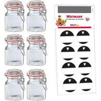 Westmark Drahtbügelgläser Set, 6 Stk. – Für Gewürze, Kräuter