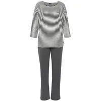 H.I.S. H.I.S Damen Pyjama anthrazit Gr.48/50