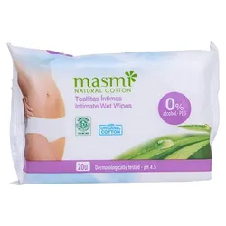 BIO INTIMPFLEGETÜCHER 100% Bio-Baumwolle MASMI 20 St