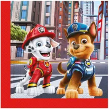 Procos 93388 - Servietten Paw Patrol The Movie, 33 x 33 cm, 2-lagig, 20 Stück, FSC® Mix, Geburtstag, Mottoparty