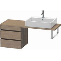 Duravit DuraStyle Waschtisch-Unterschrank DS532703535 50 x 47,8 cm, Eiche terra, für Konsole, 2 Schubkästen