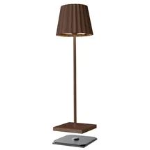 SOMPEX Dekoleuchte Aluminium, Metall, Stahl 38 cm Akku-Tischleuchte braun