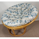 Rattani Rattanstuhl Rattan Papasansessel Papasan 110 cm cm Stoff California Dream