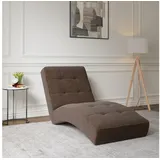 moeblo Chaiselongue Livano 73 x 79 x 170 cm Braun
