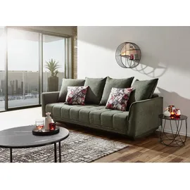 GUTMANN FACTORY Schlafsofa Level, Grün, Textil, Uni, 3-Sitzer, Füllung: Schaumstoff, 235x70x108 cm, Stoffauswahl, Kinder- & Jugendzimmer, Jugendmöbel, Jugendsofas