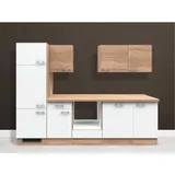 Flex-Well Küchenzeile Samoa 280 cm Weiß/Eiche Sonoma
