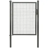 GAH Alberts Alberts Wellengitter-Einzeltor mit Zubehör 125x125cm anthrazit-metallic