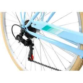 KS-Cycling Cantaloupe 28 Zoll RH 48 cm Damen hellblau inkl. Korb
