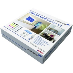 Legamaster 11-tlg. Glas-Magnettafeln-Set »Starter Kit« 7-125200 schwarz, 22x5x22 cm
