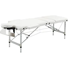 Homcom Massageliege Weiß, 215B x x 61-84H cm