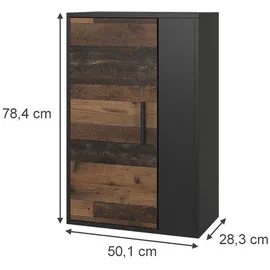 Vicco Bücherregal Berno 50,1 x 78,4 cm Schwarz