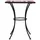 vidaXL Mosaik-Bistrotisch Terrakottarot und Weiß 60 cm Keramik