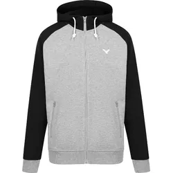 Victor Freizeit-Kapuzenjacke Sweater V-13400 H grau/schwarz Herren